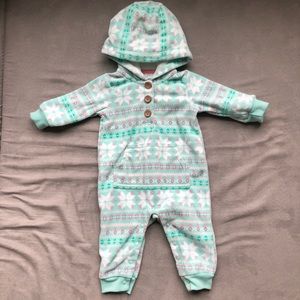 Baby Girl Fleece Bunting